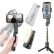 Selfie Stick Gimbal Stabil Bluetooth, 72cm - Techsuit Tripod Mount (L09) - Black Selfie Stick Gimbal Stabil Bluetooth, 72cm - Techsuit Tripod Mount (L09) - Black