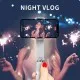Selfie Stick Gimbal Stabil Bluetooth, 72cm - Techsuit Tripod Mount (L09) - Black Selfie Stick Gimbal Stabil Bluetooth, 72cm - Techsuit Tripod Mount (L09) - Black