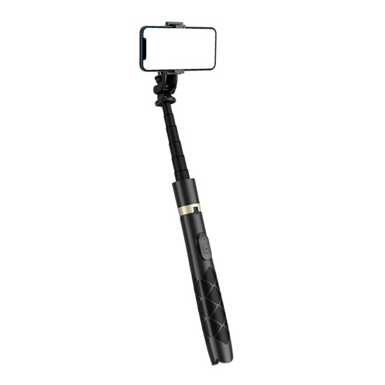 Selfie Stick GoPro si Trepied cu Telecomanda, 156cm - Techsuit (Q16) - Black