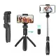 Selfie Stick si Trepied cu Telecomanda, 70cm - Techsuit (L01) - Black Selfie Stick si Trepied cu Telecomanda, 70cm - Techsuit (L01) - Black