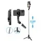 Selfie Stick si Trepied Stabil Bluetooth, 113cm - Techsuit (L13) - Black Selfie Stick si Trepied Stabil Bluetooth, 113cm - Techsuit (L13) - Black