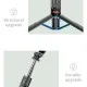 Selfie Stick si Trepied Stabil Bluetooth, 113cm - Techsuit (L13) - Black Selfie Stick si Trepied Stabil Bluetooth, 113cm - Techsuit (L13) - Black