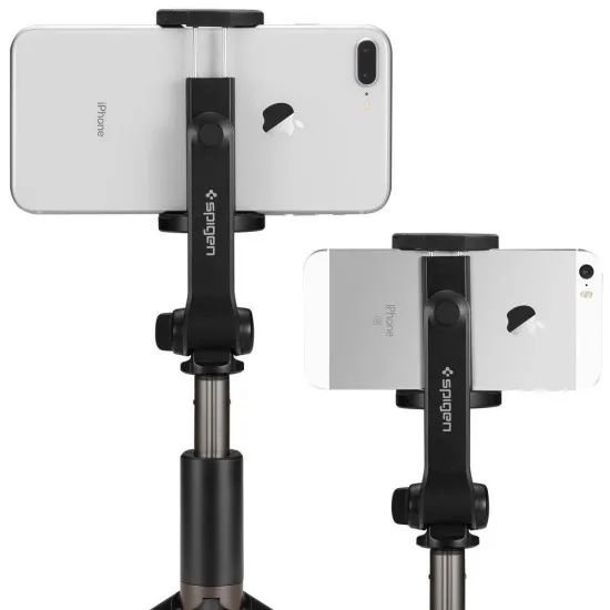 Selfie Stick Stabil Bluetooth, 90cm - Spigen Tripod Mount (S540W) - Black Selfie Stick Stabil Bluetooth, 90cm - Spigen Tripod Mount (S540W) - Black