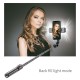 Selfie Stick Stabil Wireless cu Lumina LED Detasabila, 108cm - Techsuit Tripod Mount LED (L12D) - Black