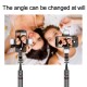 Selfie Stick Stabil Wireless cu Lumina LED Detasabila, 108cm - Techsuit Tripod Mount LED (L12D) - Black