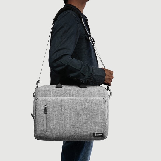 Servieta Laptop 14 - Tomtoc Defender Laptop Briefcase (A43D3G3) - Gray