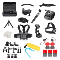 Set Accesorii GoPro 50in1 - Techsuit Action Camera (CAL01) - Black Set Accesorii GoPro 50in1 - Techsuit Action Camera (CAL01) - Black