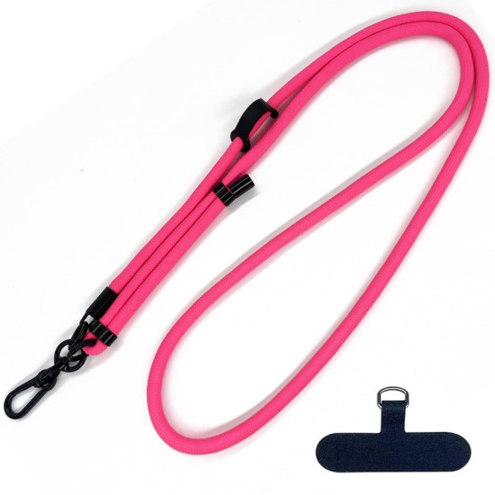 Snur pentru Telefon - Techsuit Rope Crossbody Strap (RCS1-05) - Hot Pink