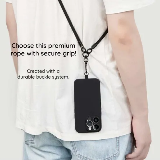 Snur pentru Telefon - Techsuit Rope Crossbody Strap (RCS1-21) - Lux Amethyst
