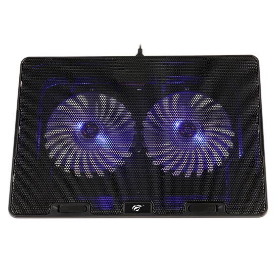 Stand pentru Racire 9 - 17, 2x USB, 800 - 1000RPM - Havit (F2083) - Black Stand pentru Racire 9 - 17, 2x USB, 800 - 1000RPM - Havit (F2083) - Black