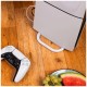 Stand PS5 / PS5 Slim, LED, Type-C - Fixed (FIXPS5-ST-WH) - White