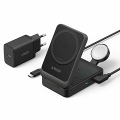 Statie de Alimentare pentru Apple, 15W + Incarcator si Cablu Type-C - Anker (B2557311) - Black Statie de Alimentare pentru Apple, 15W + Incarcator si Cablu Type-C - Anker (B2557311) - Black