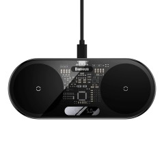 Statie de Incarcare cu Display Digital, 20W - Baseus (WXSX010101) - Transparent Statie de Incarcare cu Display Digital, 20W - Baseus (WXSX010101) - Transparent