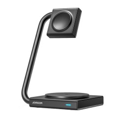 Statie de Incarcare Wireless pentru iPhone, Apple Watch, AirPods Pro, Type-C, 15W - JoyRoom (JR-WQN05) - Black Statie de Incarcare Wireless pentru iPhone, Apple Watch, AirPods Pro, Type-C, 15W - JoyRoom (JR-WQN05) - Black