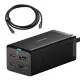 Statie Incarcare HDMI 4K 30Hz, 2x Type-C, USB, 67W, 1.5m + Cablu Type-C, 100W, 40Gbps, 1m - Baseus GaN5 Pro (CCGP110201) - Black