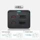 Statie Incarcare HDMI 4K 30Hz, 2x Type-C, USB, 67W, 1.5m + Cablu Type-C, 100W, 40Gbps, 1m - Baseus GaN5 Pro (CCGP110201) - Black