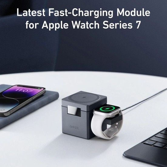 Statie Incarcare pentru Phone, Apple Watch, AirPods, 15W - Anker (Y1811G11) - Black Statie Incarcare pentru Phone, Apple Watch, AirPods, 15W - Anker (Y1811G11) - Black