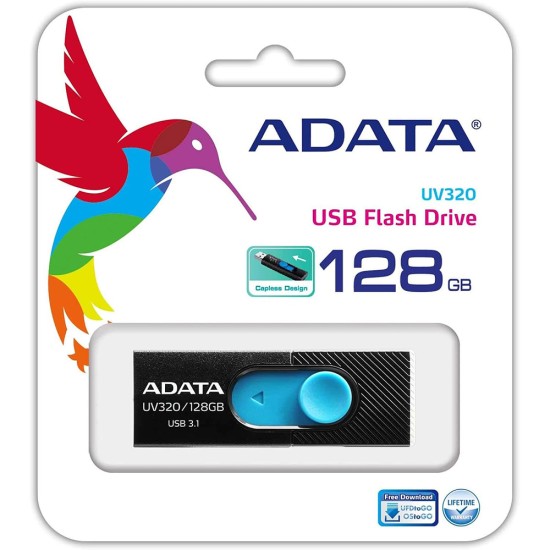 Stick de Memorie 128GB - Adata (AUV320-128G-RBKBL) - Black / Blue