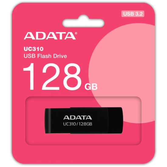 Stick de Memorie 128GB, USB 3.2 - Adata (UC310-128G-RBK) - Black