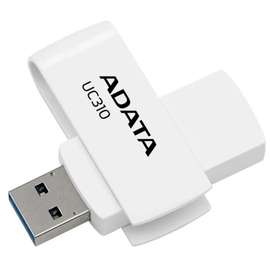 Stick de Memorie 128GB, USB 3.2 - Adata (UC310-128G-RWH) - White