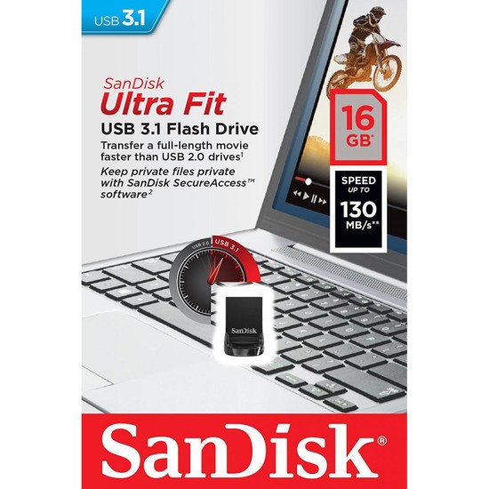 Stick de Memorie 16GB, USB 3.1 - SanDisk (SDCZ430-016G-G46) - Black