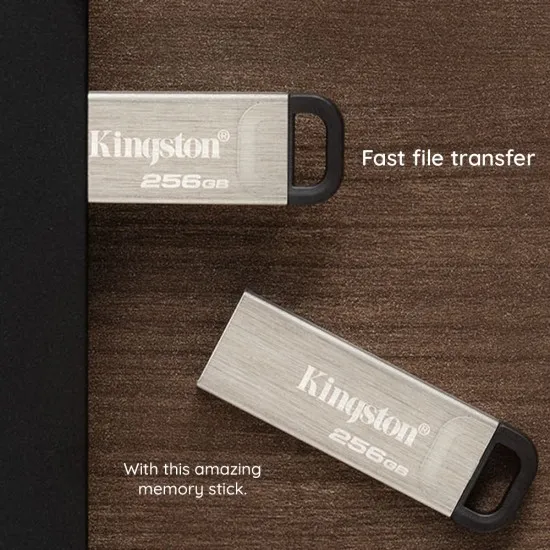 Stick de Memorie 256GB - Kingston DT Kyson (DTKN/256GB) - Black
