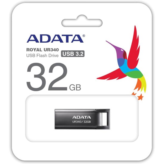 Stick de Memorie 32GB - Adata (AROY-UR340-32GBK) - Metallic Black