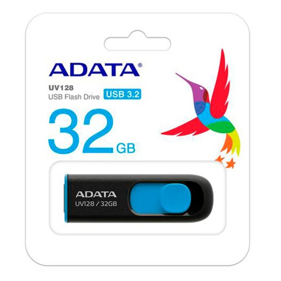 Stick de Memorie 32GB - Adata (AUV128-32G-RBE) - Black / Blue