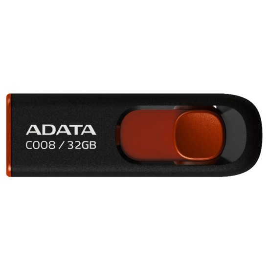 Stick de Memorie 32GB, USB 2.0 - Adata (AC008-32G-RKD) - Black / Red