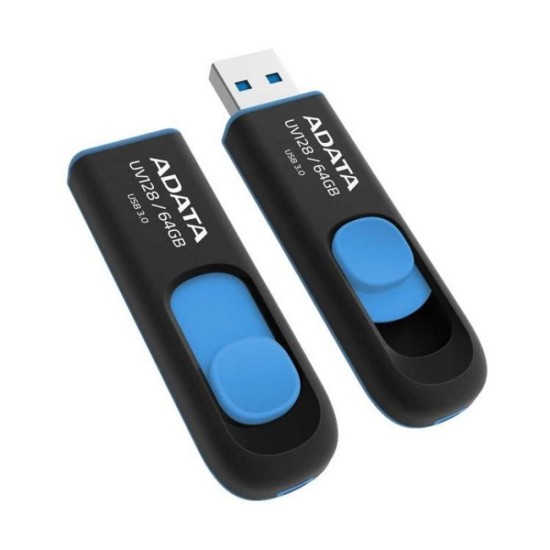 Stick de Memorie 64GB - Adata (AUV128-64G-RBE) - Black / Blue