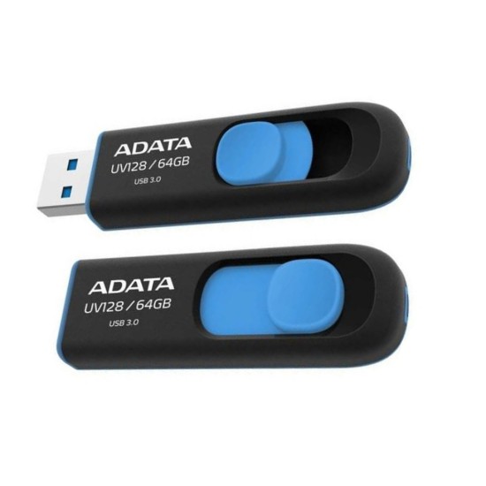 Stick de Memorie 64GB - Adata (AUV128-64G-RBE) - Black / Blue