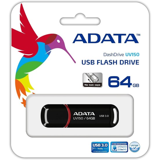 Stick de Memorie 64GB - Adata (AUV150-64G-RBK) - Black