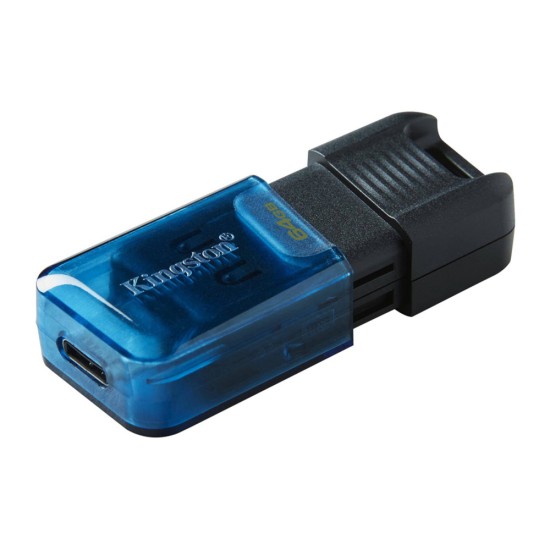 Stick de Memorie 64GB - Kingston DT80M (DT80M/64GB) - Black and Blue