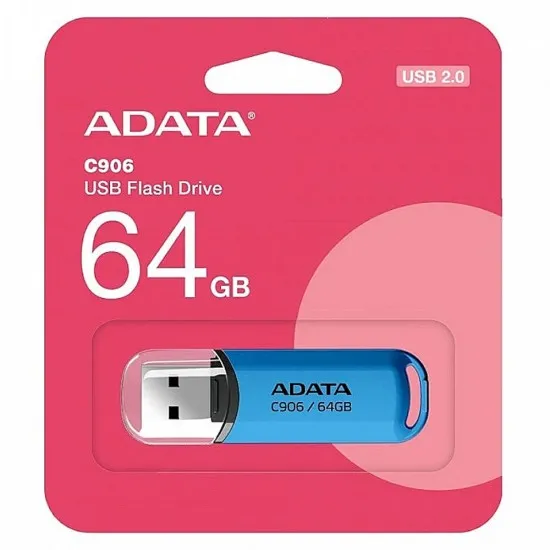 Stick de Memorie 64GB, USB 2.0 - Adata (AC906-64G-RWB) - Blue Stick de Memorie 64GB, USB 2.0 - Adata (AC906-64G-RWB) - Blue