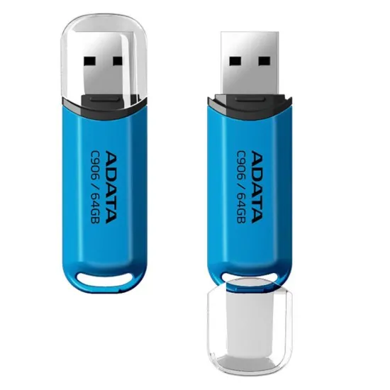 Stick de Memorie 64GB, USB 2.0 - Adata (AC906-64G-RWB) - Blue Stick de Memorie 64GB, USB 2.0 - Adata (AC906-64G-RWB) - Blue