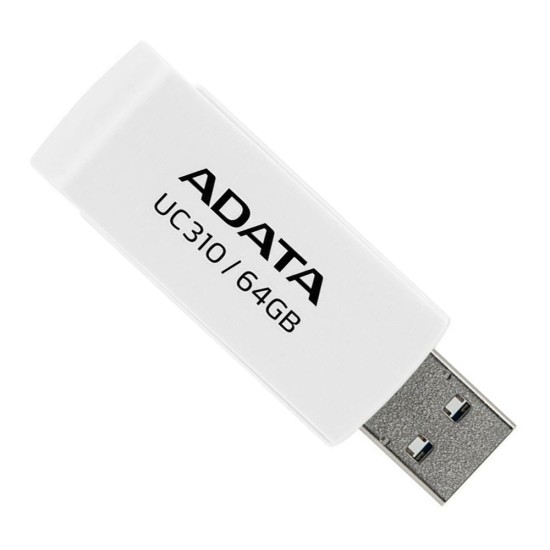 Stick de Memorie 64GB, USB 3.2 - Adata (UC310-64G-RWH) - White