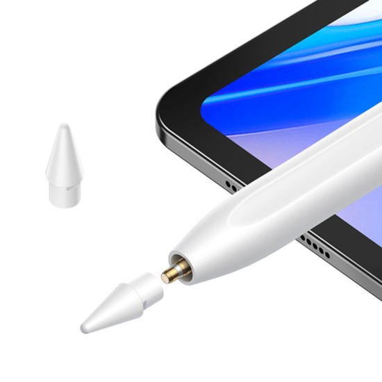 Stylus Pen pentru iPad, Activ, Capacitiv, Palm Rejection - Baseus Smooth Writing 2 Series (SXBC060502) - White