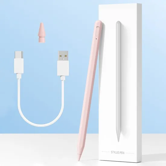 Stylus Pen pentru Tableta, Bluetooth, Type-C, 125mAh - Techsuit (AC10SH) - Lily White Stylus Pen pentru Tableta, Bluetooth, Type-C, 125mAh - Techsuit (AC10SH) - Lily White