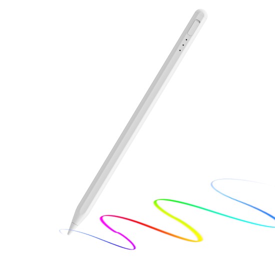 Stylus Pen pentru Tableta, Type-C, Palm Rejection, Tilt Sensitivity, Side Adsorption, 125mAh - Techsuit (AX10-T) - White Stylus Pen pentru Tableta, Type-C, Palm Rejection, Tilt Sensitivity, Side Adsorption, 125mAh - Techsuit (AX10-T) - White