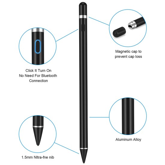 Stylus Pen Universal - Techsuit (JA05) - Black