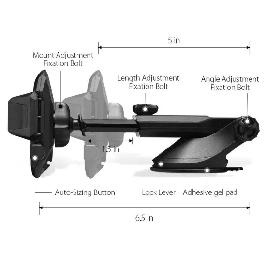 Suport Auto Bord / Parbriz - Spigen Automatic Lock (TS35) - Black Suport Auto Bord / Parbriz - Spigen Automatic Lock (TS35) - Black