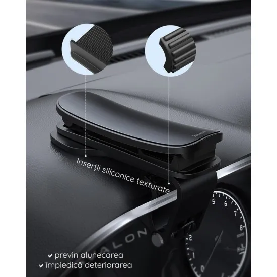 Suport Auto Crocodil - Baseus Clamp Grip (SUDZ-A01) - Black Suport Auto Crocodil - Baseus Clamp Grip (SUDZ-A01) - Black
