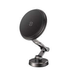 Suport Auto pentru Apple, 360° Rotation, LED Ambient Light, Magnetic Grip - Acefast (D33) - Black Suport Auto pentru Apple, 360° Rotation, LED Ambient Light, Magnetic Grip - Acefast (D33) - Black