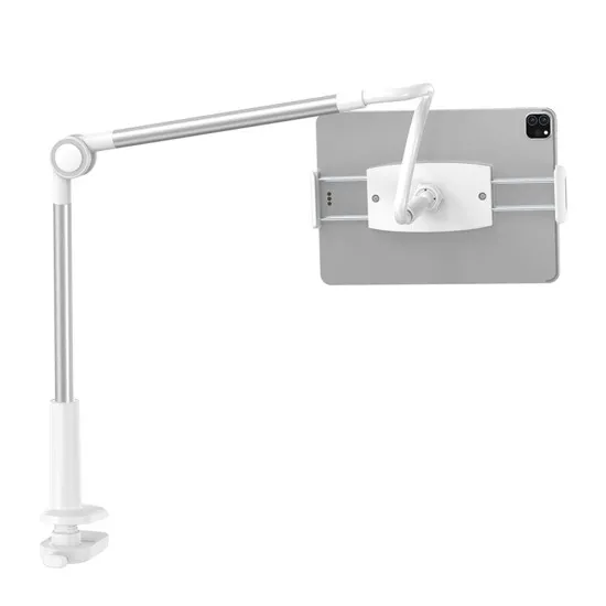 Suport Birou pentru Telefon / Tableta 4.7 - 12.9 - Baseus Otaku Life Rotary (LUZQ000012) - Silver Suport Birou pentru Telefon / Tableta 4.7 - 12.9 - Baseus Otaku Life Rotary (LUZQ000012) - Silver