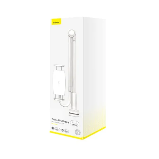 Suport Birou pentru Telefon / Tableta 4.7 - 12.9 - Baseus Otaku Life Rotary (LUZQ000012) - Silver Suport Birou pentru Telefon / Tableta 4.7 - 12.9 - Baseus Otaku Life Rotary (LUZQ000012) - Silver