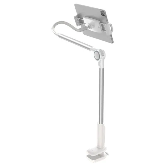 Suport Birou pentru Telefon / Tableta 4.7 - 12.9 - Baseus Otaku Life Rotary (LUZQ000012) - Silver Suport Birou pentru Telefon / Tableta 4.7 - 12.9 - Baseus Otaku Life Rotary (LUZQ000012) - Silver