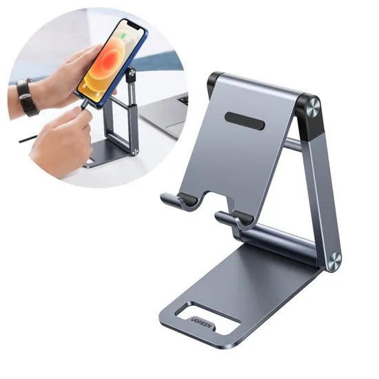 Suport Birou pentru Telefon - Ugreen Folding Feature (50324) - Gray Suport Birou pentru Telefon - Ugreen Folding Feature (50324) - Gray