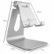 Suport Birou Telefon / Tableta - Techsuit Folding (Z4A) - Black Suport Birou Telefon / Tableta - Techsuit Folding (Z4A) - Black