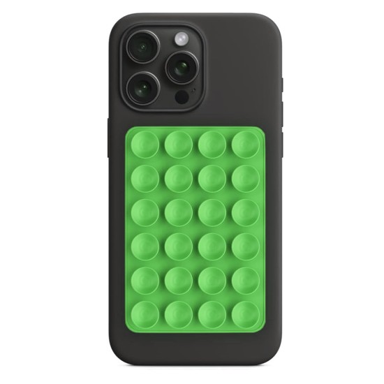 Suport cu Ventuze pentru Telefon, Dreptunghiular - Techsuit (SG-PAD) - Green