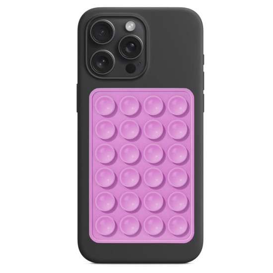 Suport cu Ventuze pentru Telefon, Dreptunghiular - Techsuit (SP-PAD) - Purple